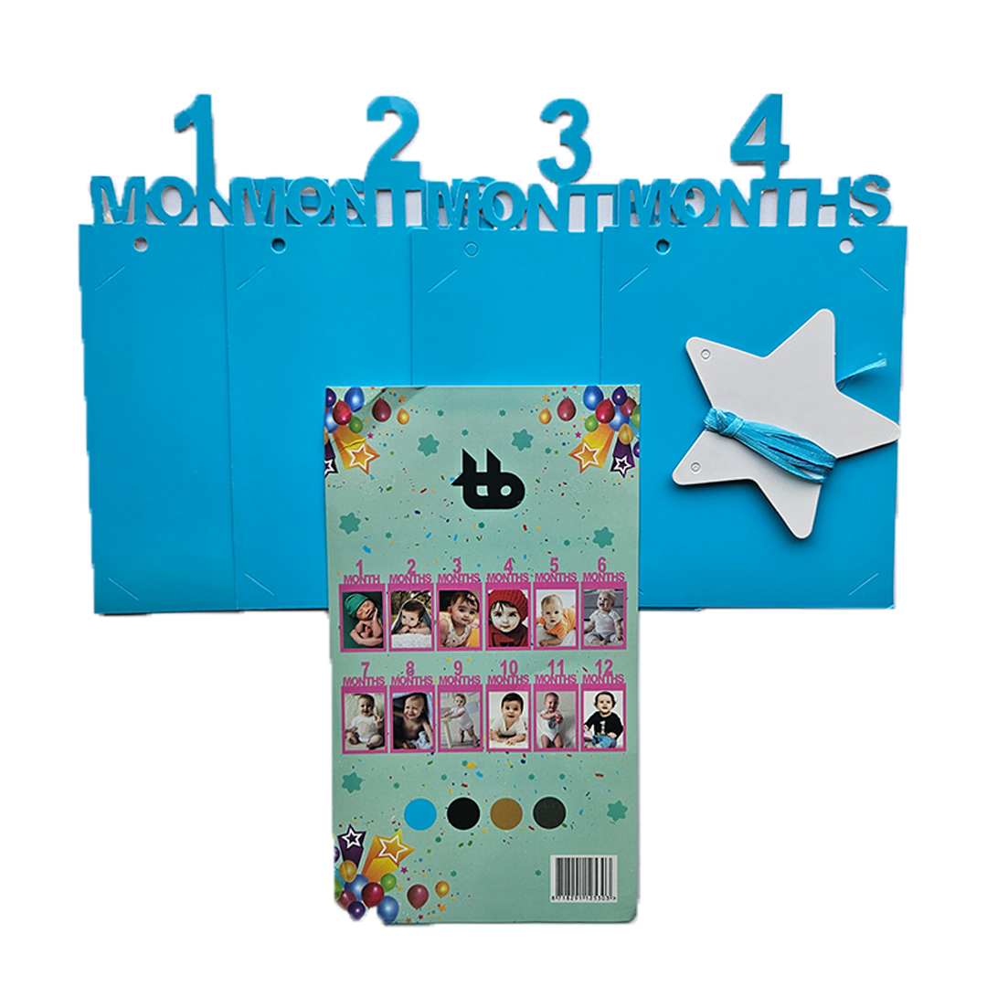 1 Month - 12 Months Baby Boy Photo Frame