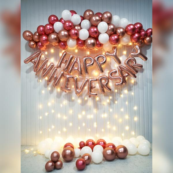 Rose Gold Theme - Wedding Anniversary Bundle