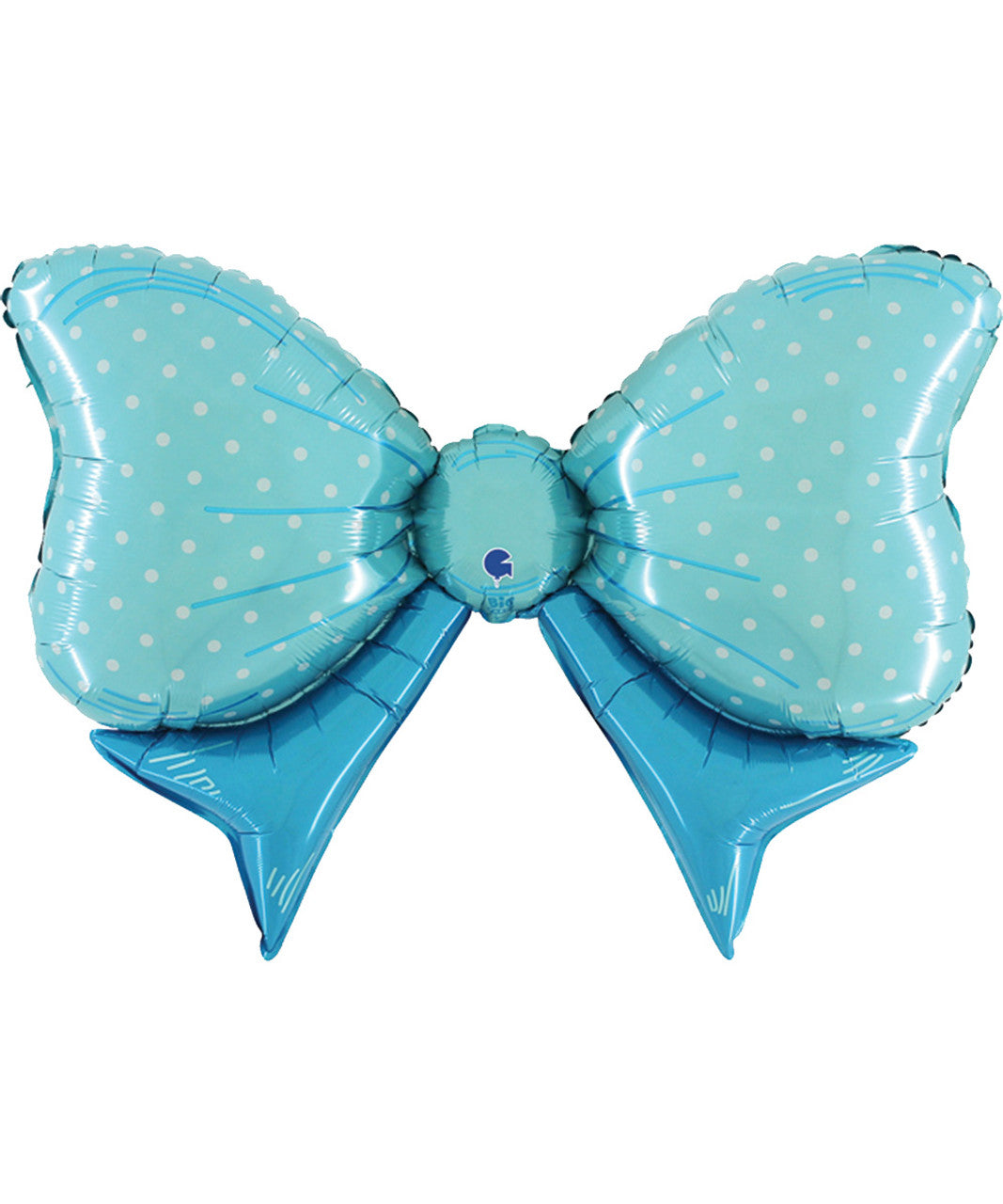 Blue Bow Foil Balloon