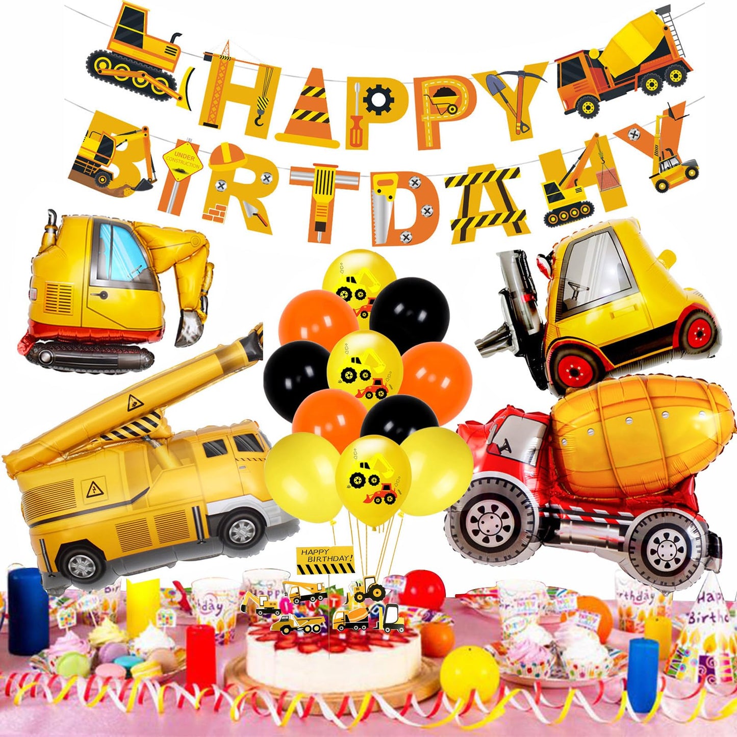 Construction Birthday Theme Set