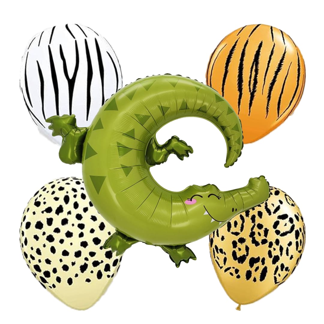 Alligator Foil Balloon Set