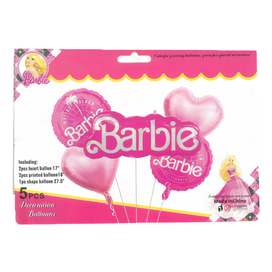 Barbie Theme Foil Balloons