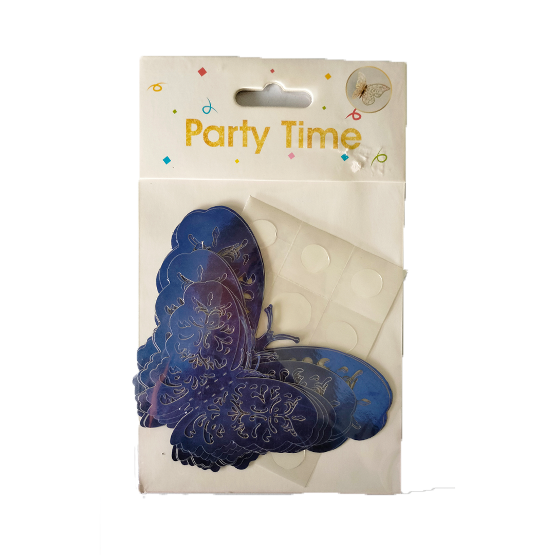 Blue 3D Butterfly Decoration
