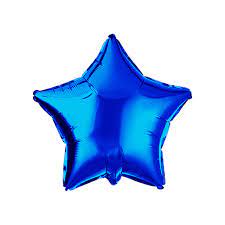 Blue Star Shaped Foil Balloon