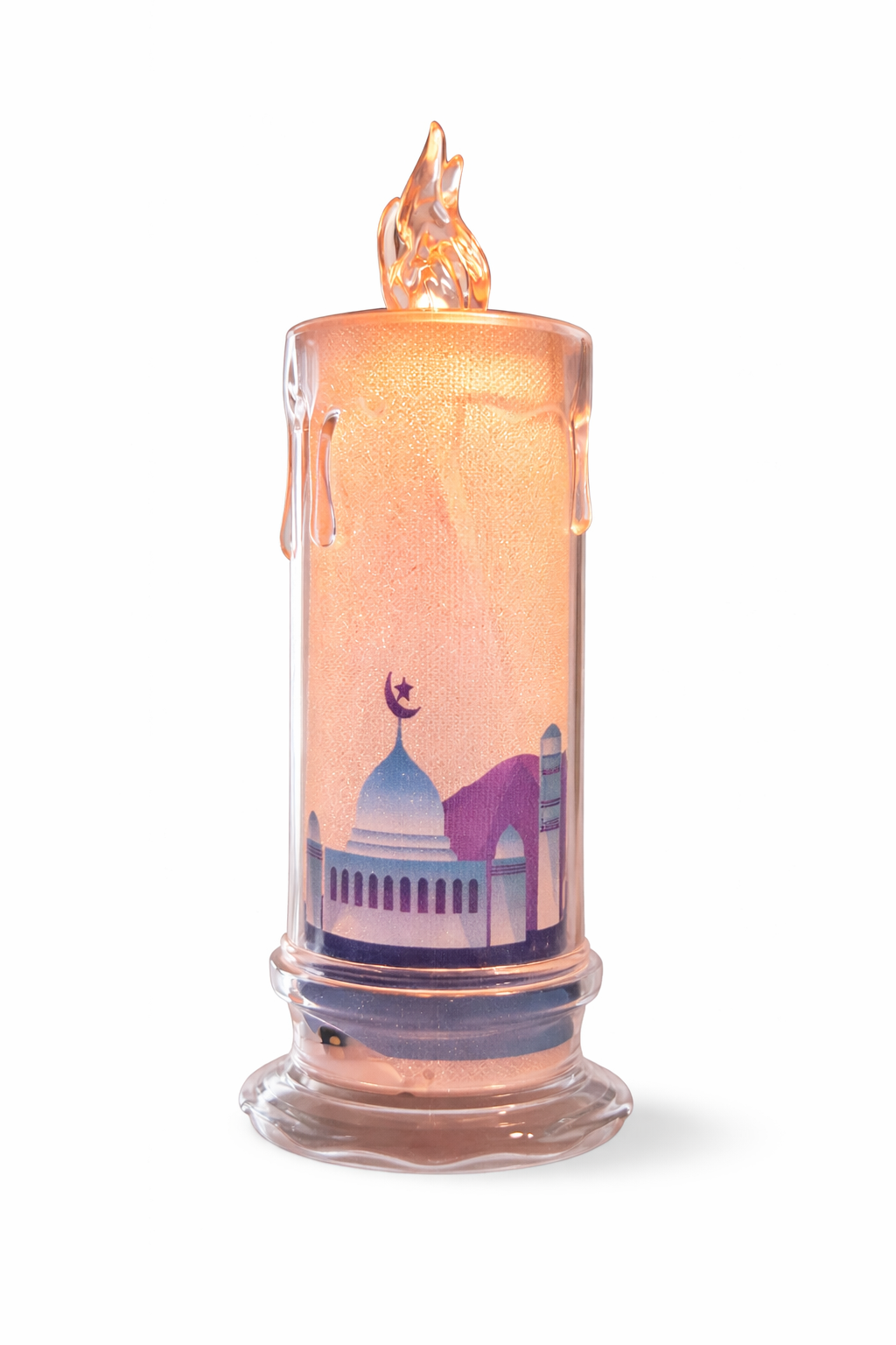 Ramzan Tower Lantern - Crystal With Blue Mosque
