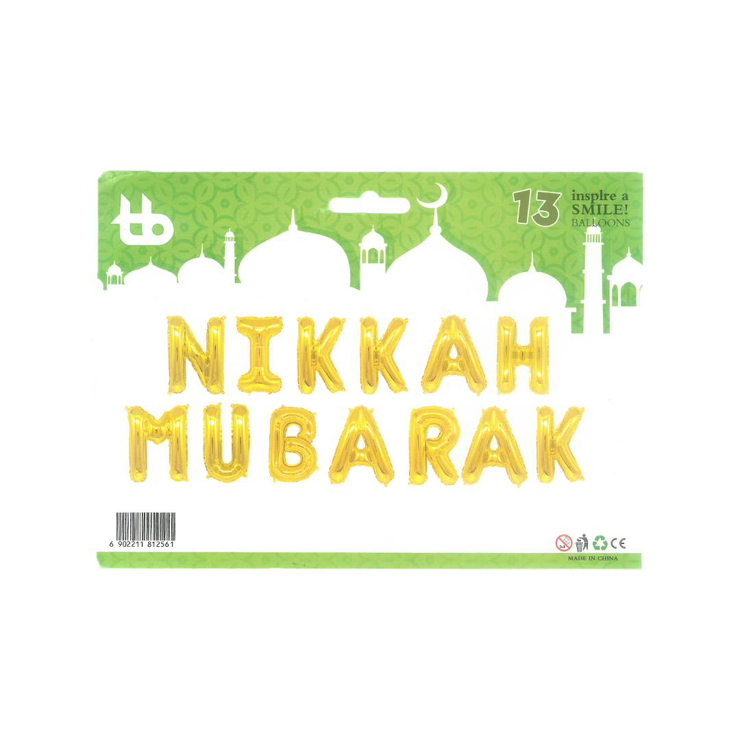 Golden Nikkah Foil balloon