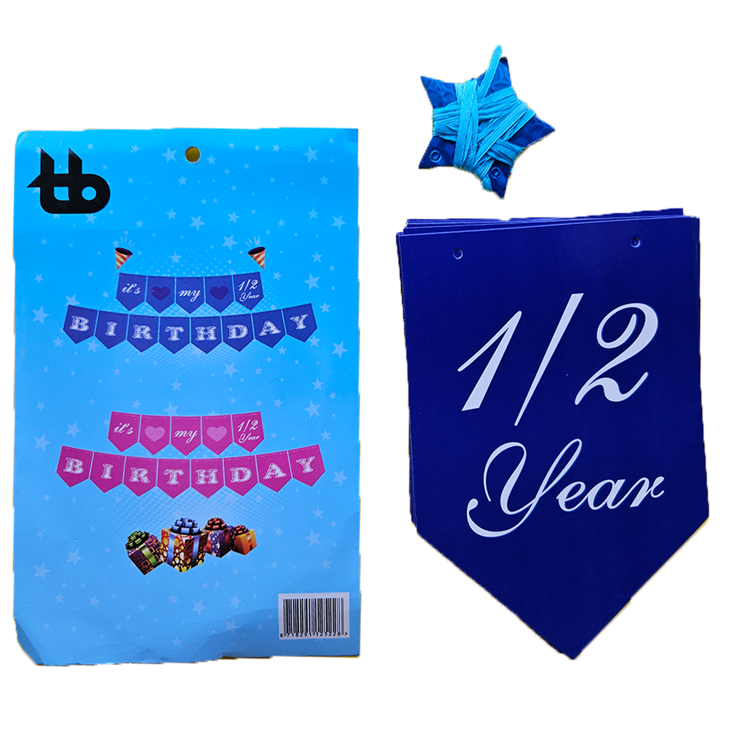 Half Year Birthday Banner Boy