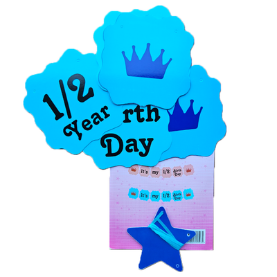 Baby Boy Half Year Birthday Banner 2
