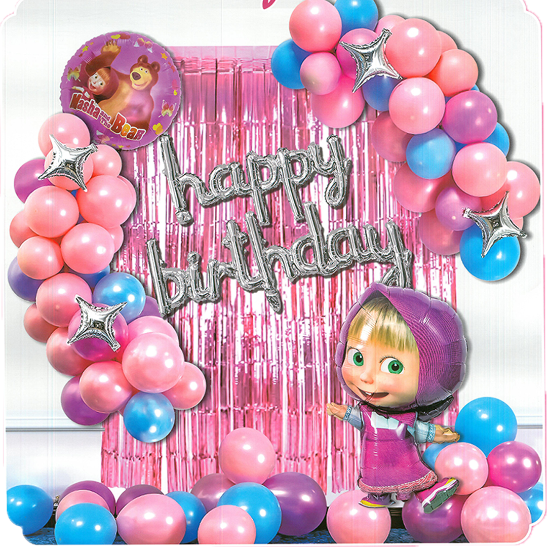 Masha and Bear Theme - 50 pcs