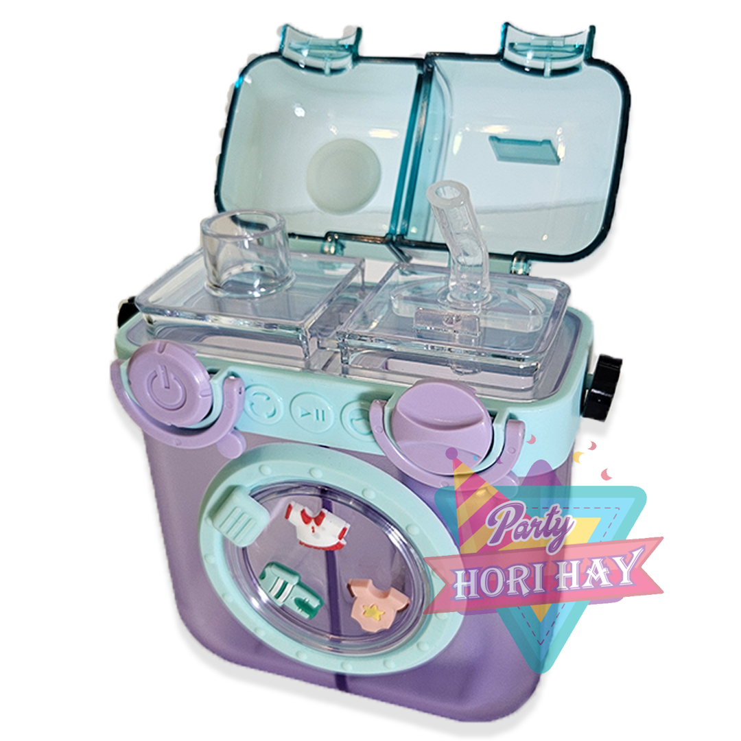Kids Water Bottle - Washing Machine Style