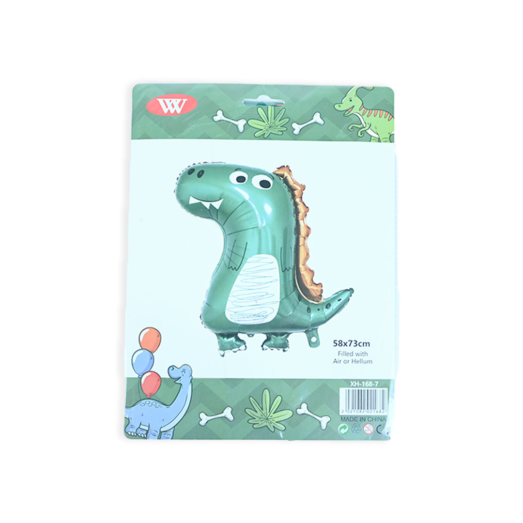 Green Dinosaur Foil Balloon