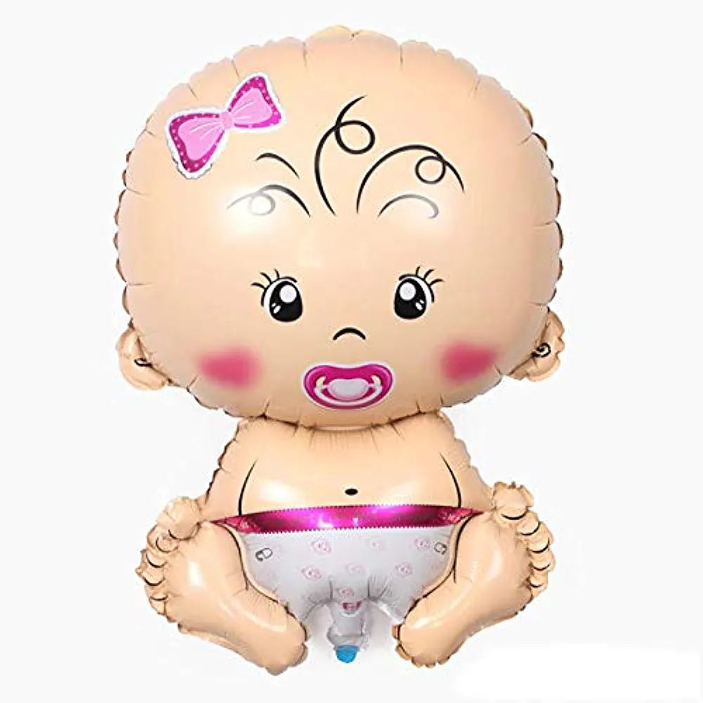 17 Pc Foil Balloon Theme Set Baby Girl