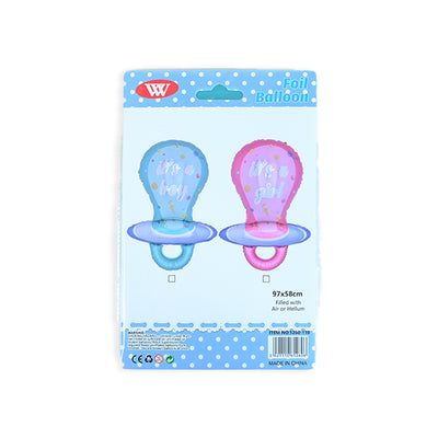 Its A Girl Baby Soother Single Foil Balloon