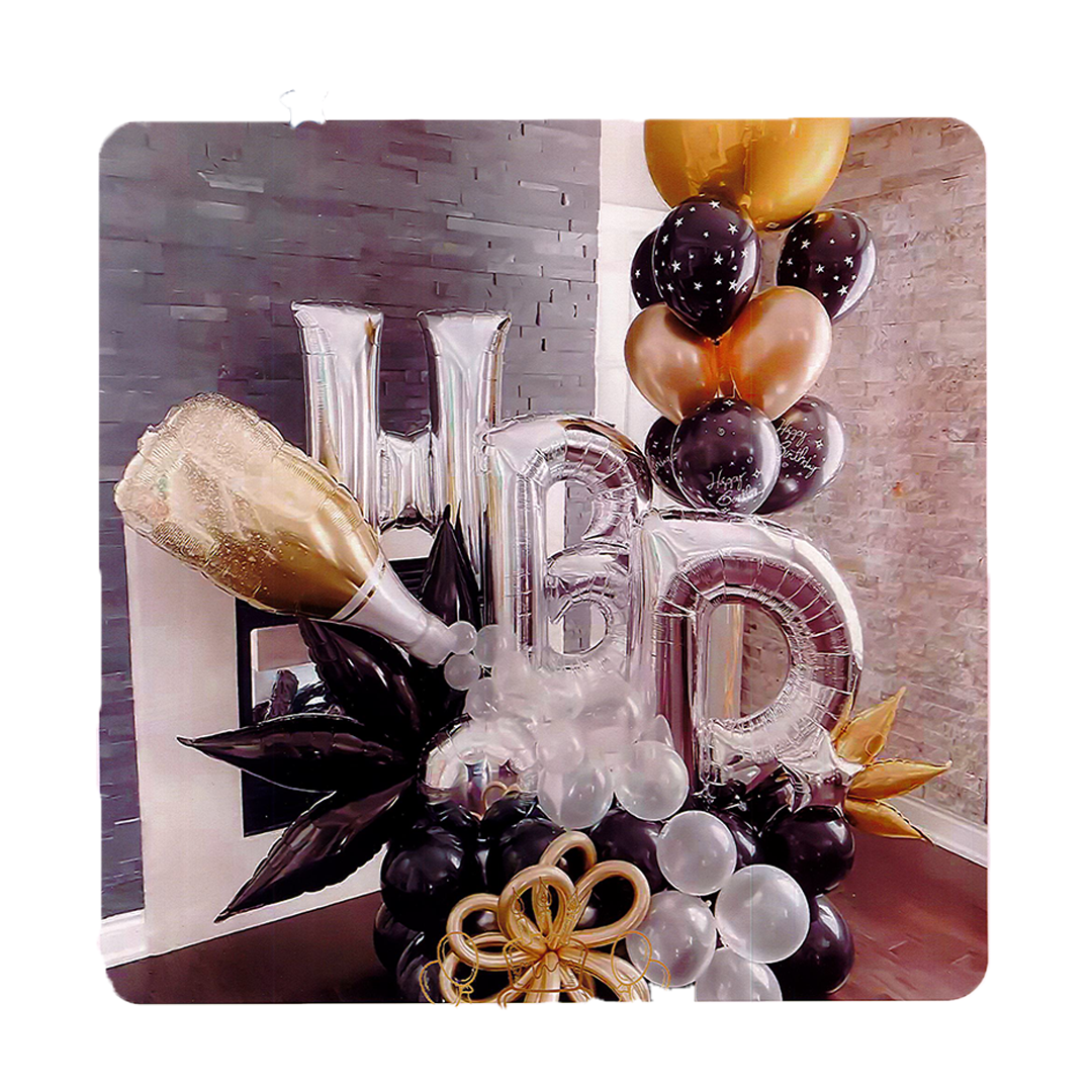 Champaign Bottle HBD Theme set