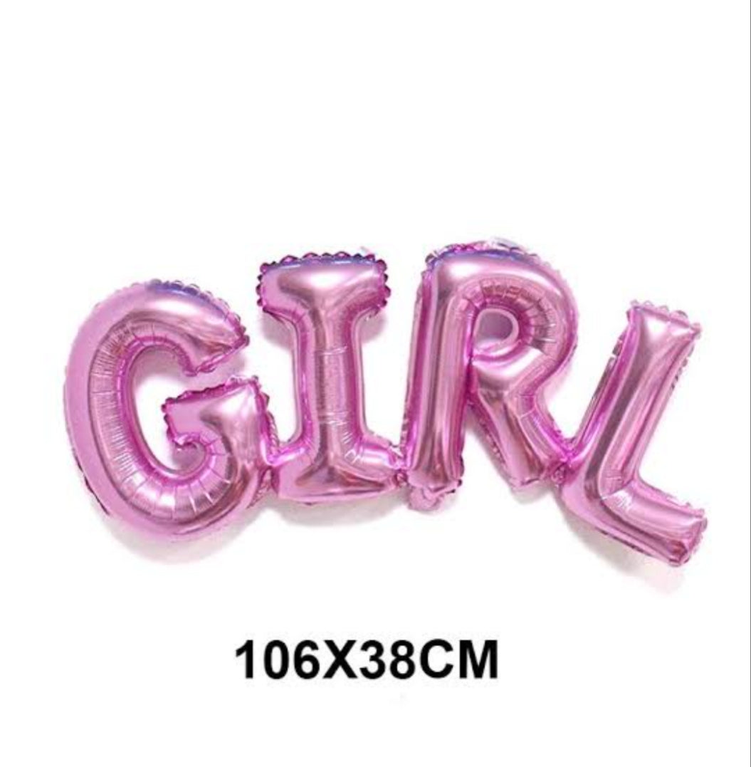 17 Pc Foil Balloon Theme Set Baby Girl