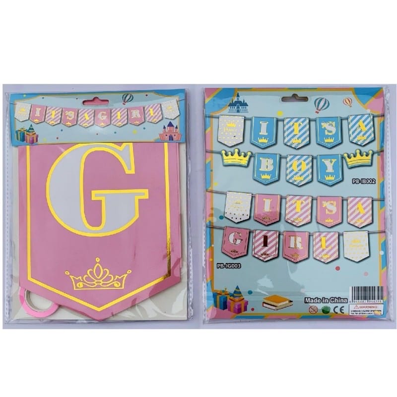It's A Girl Princess Style Banner