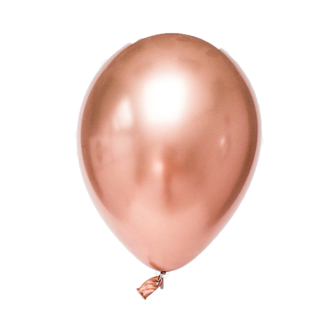 Chrome Rose Gold Balloons