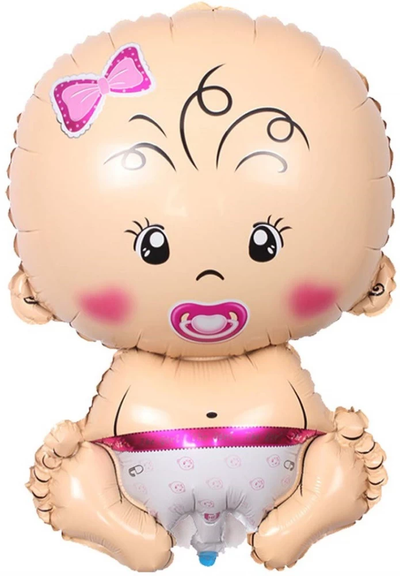 Baby Girl Shaped Foil Balloon