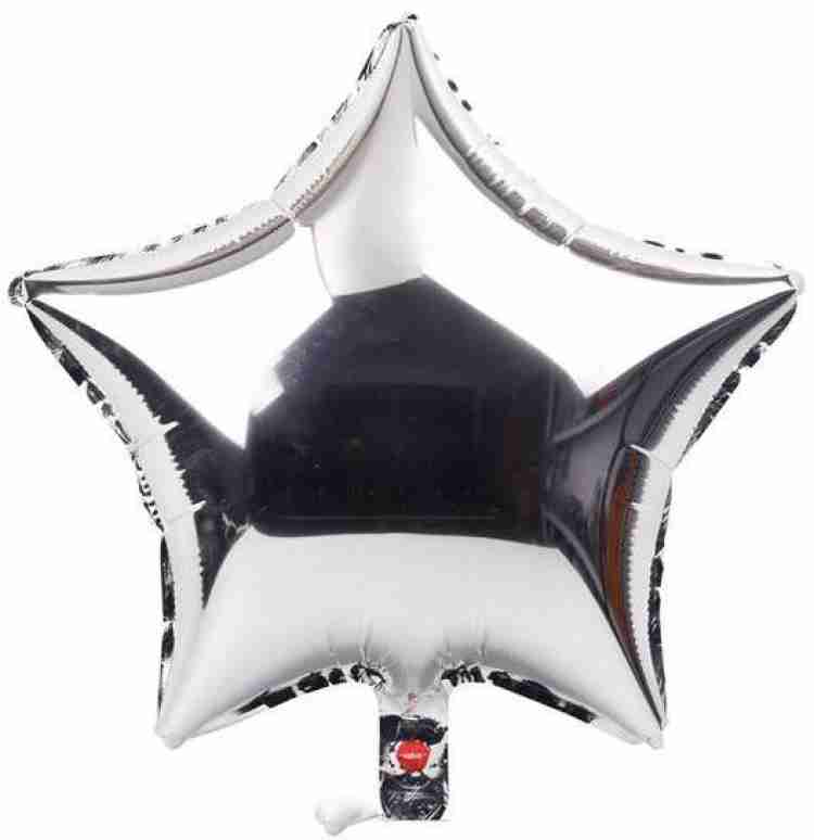 Multi Star Foil Balloons - Blue & Silver 36 pcs