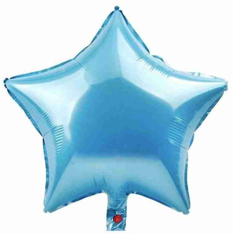 Multi Star Foil Balloons - Blue & Silver 36 pcs