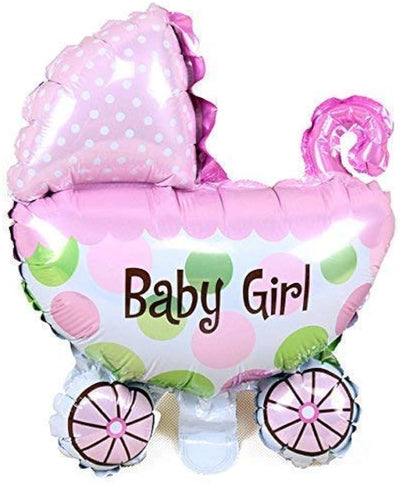 Baby Girl Pram Foil Balloon