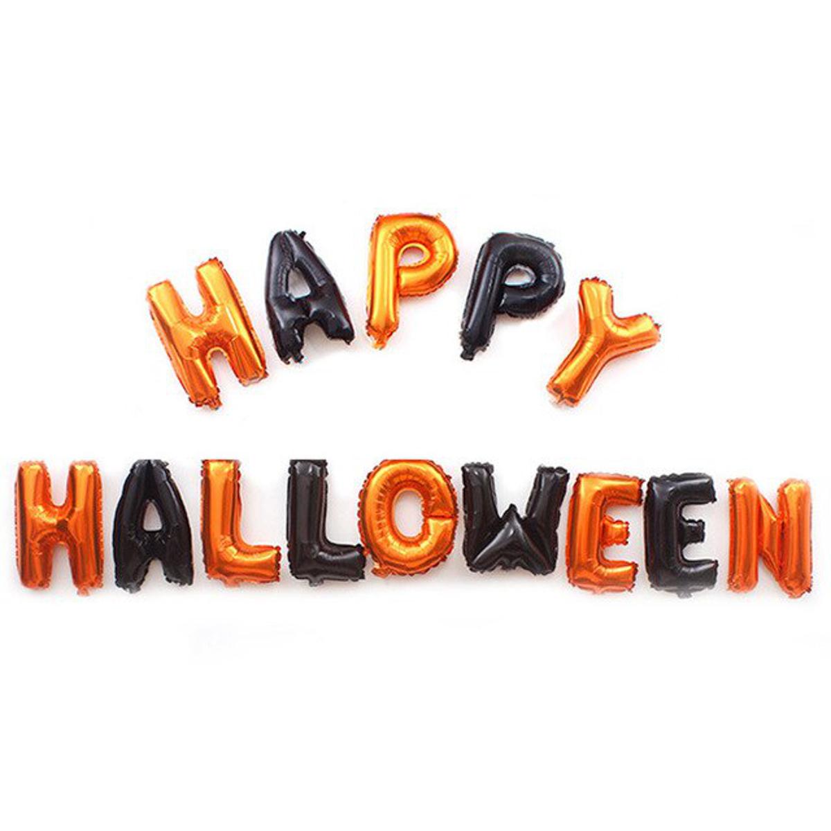 Halloween Text Foil Balloons