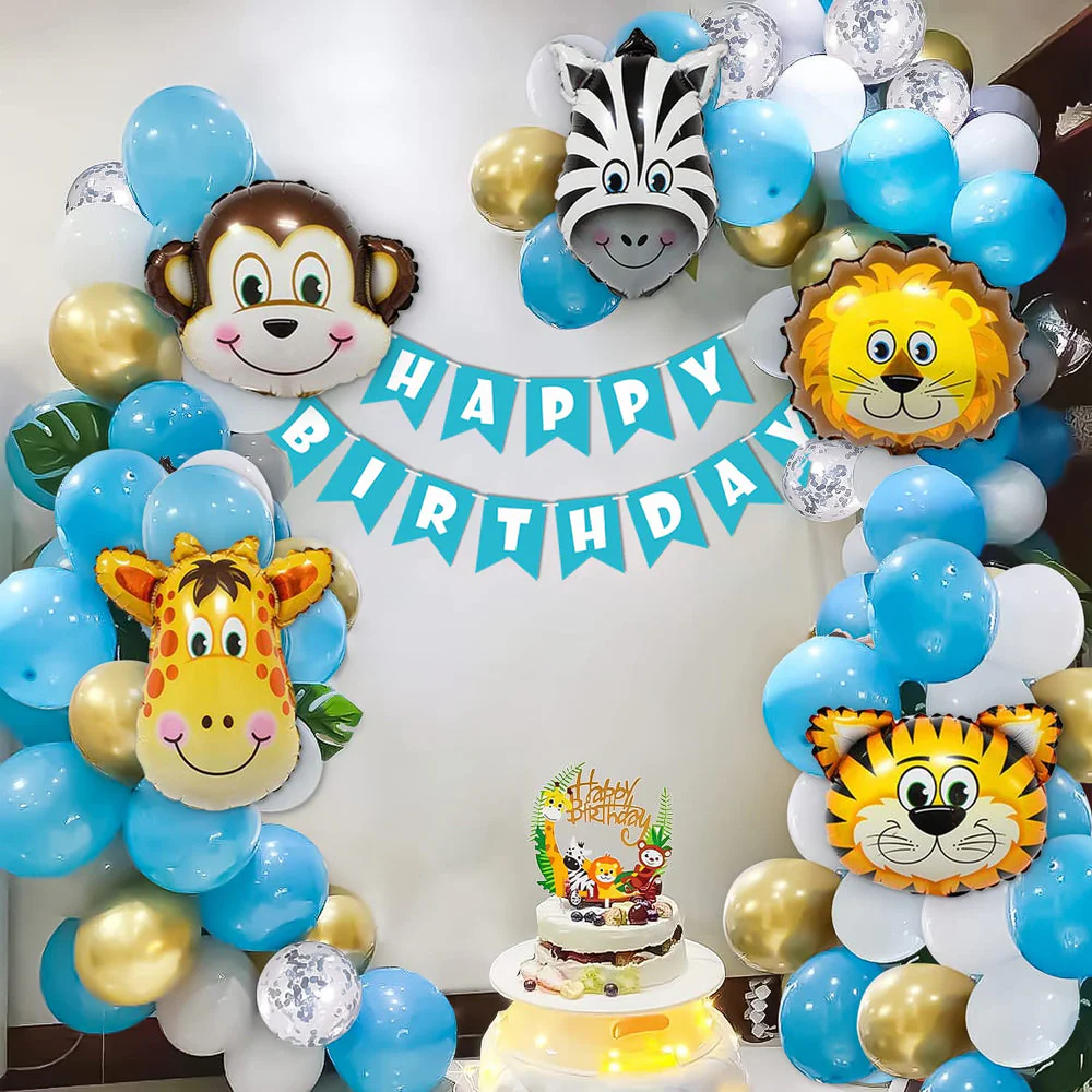 Animal Face Happy Birthday Theme