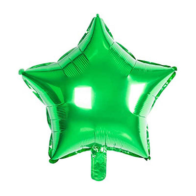 Star Shaped Foil Balloon Green