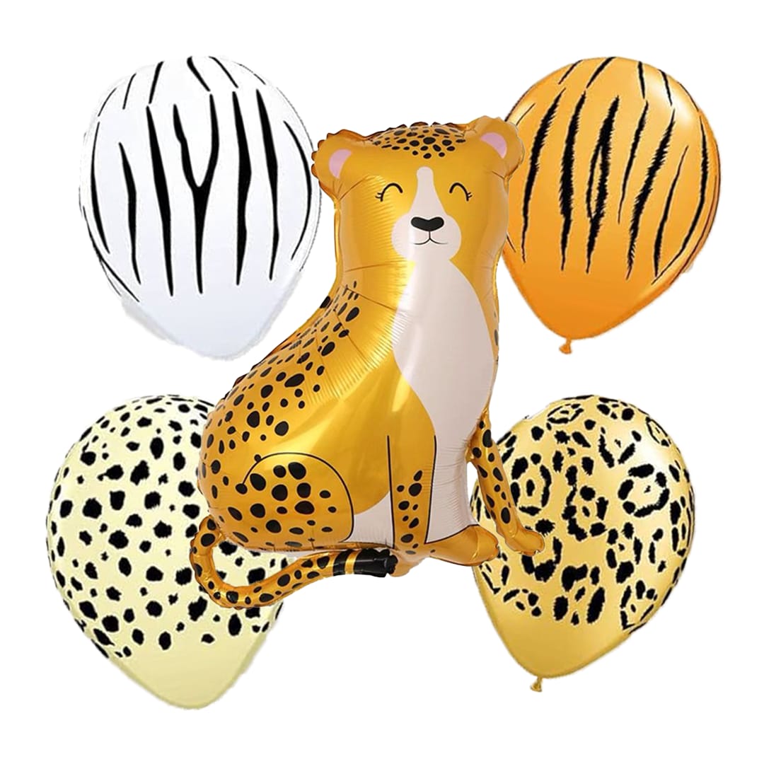 Cheetah Foil Balloon Set