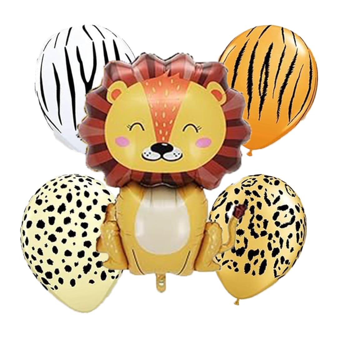 Lion Foil Balloon - 5 pc