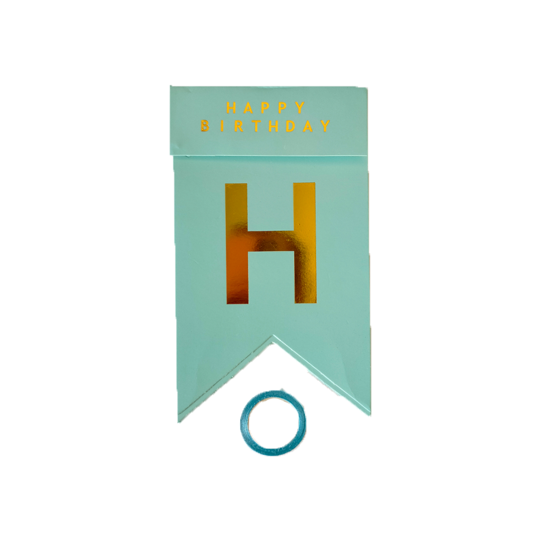 Tiffany Blue Happy Birthday Banner