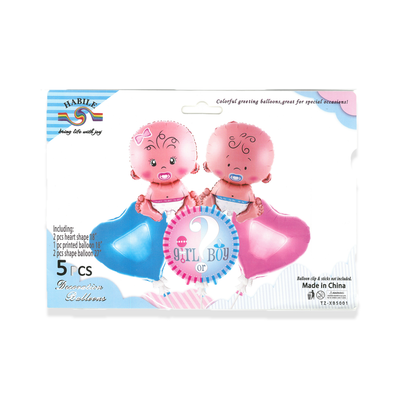 Is it a Boy or Girl 5pc Foil Balloons Theme