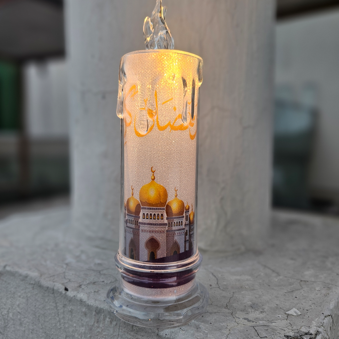 Crystal Lantern With Golden Mosque