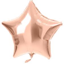 Star Shaped Foil Balloon  Rose Gold