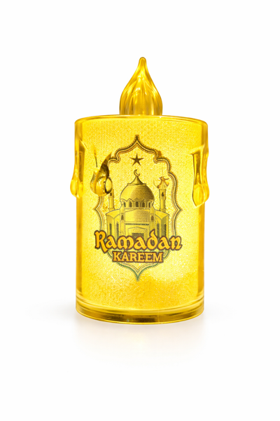 Round Crystal Ramzan Lantern Small Green mosque Print