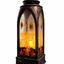 Ramadan Tower Lantern - Silver With Ramzan Mubarak Crescent Design