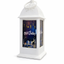 White Tower Ramzan Lantern With Purple Mosque Print