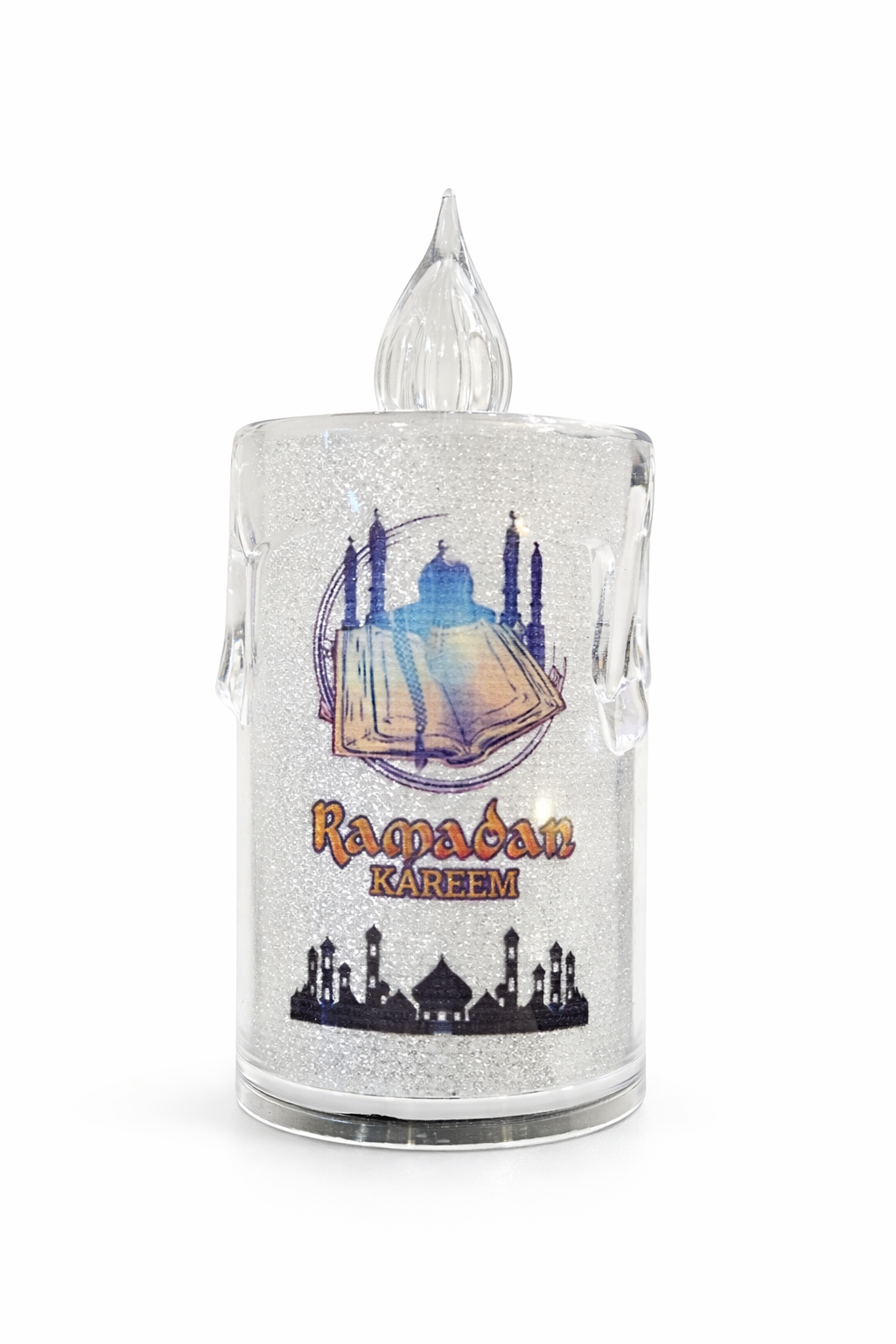 Round Crystal Ramzan Lantern Small Double Mosque Print