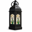 Black Hexagon Hanging Ramzan Lantern With Girl Print