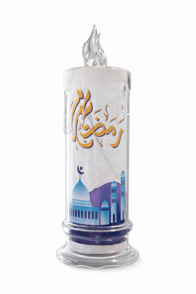 Ramzan Tower Lantern - Crystal With Blue Mosque
