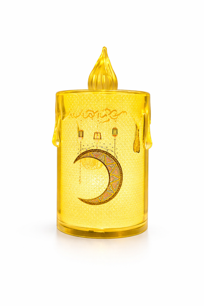 Round Crystal Ramzan Lantern Small Crescent Print