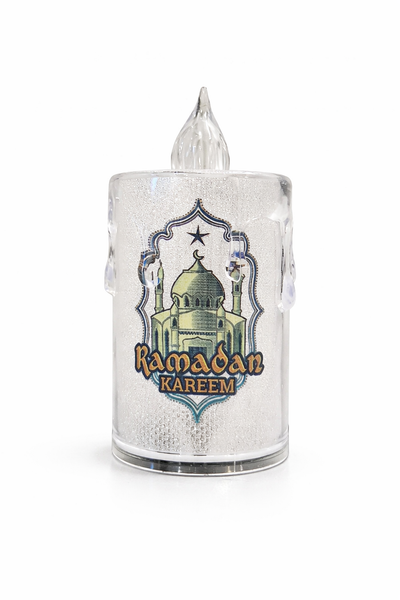 Round Crystal Ramzan Lantern Small Green mosque Print