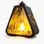 Ramzan Lantern Black With Colouful Mosque & Crescent