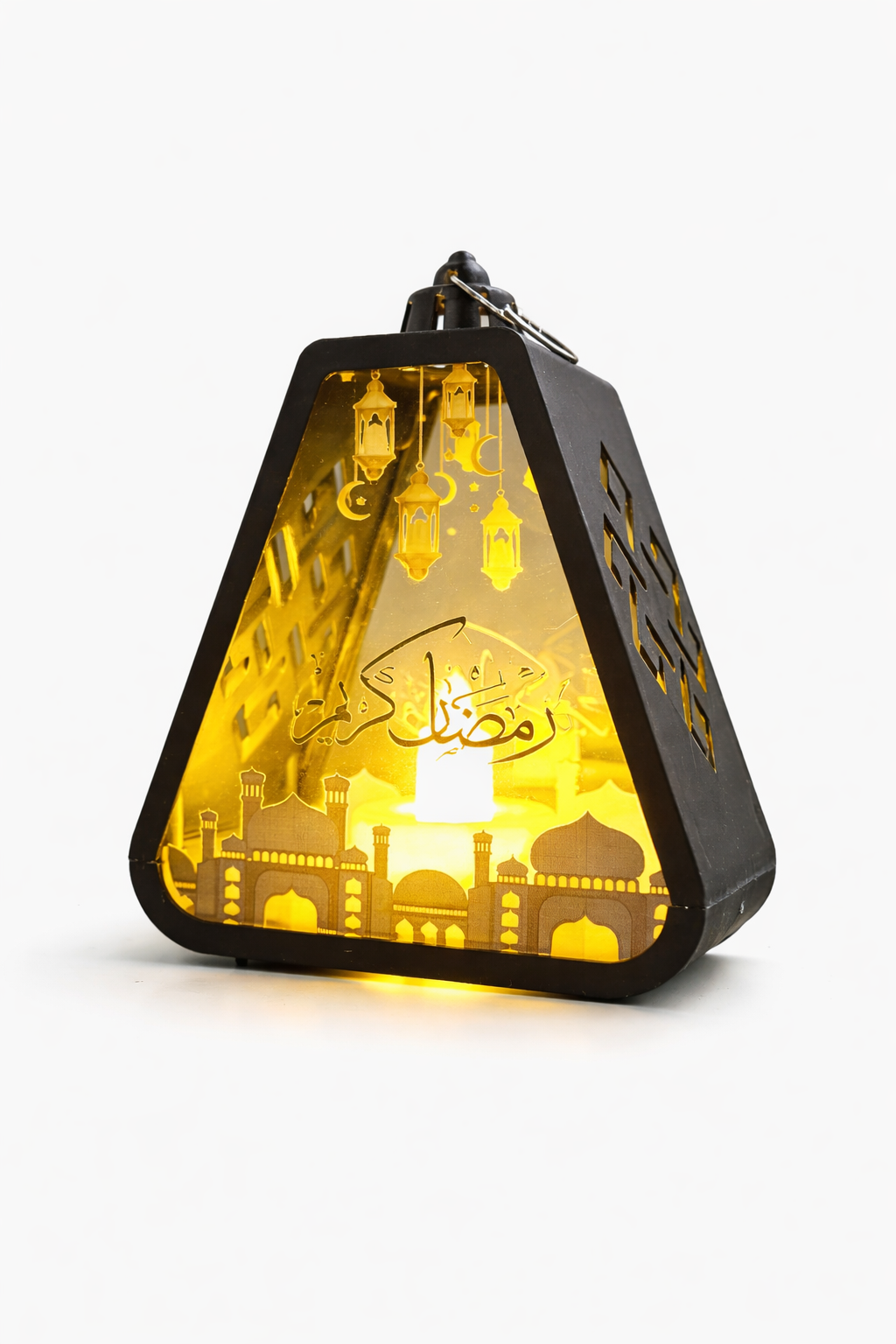 Ramzan Lantern Black With Blue Mosque