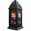 Black Tower Ramzan Lantern With Purple Mosque & Toop Print