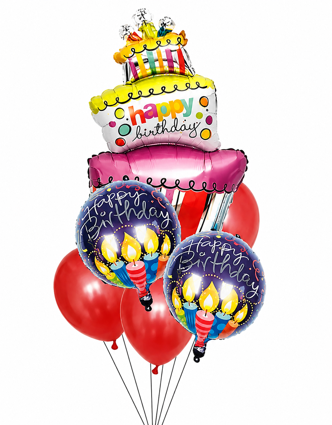 HBD  Multi- Balloon Set 6 pc