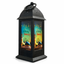 Black Tower Ramzan Lantern With Mosque & Green Print