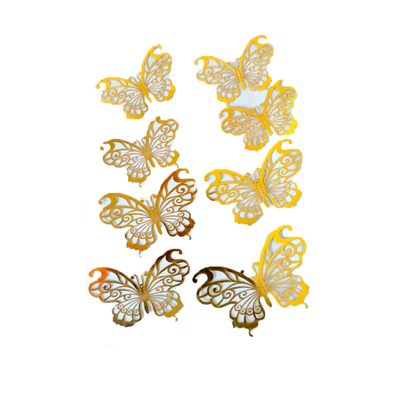 3D Golden Butterfly decoration