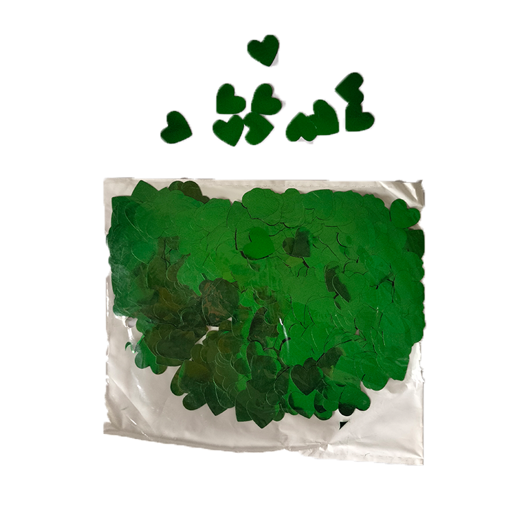 Green Heart Confetti