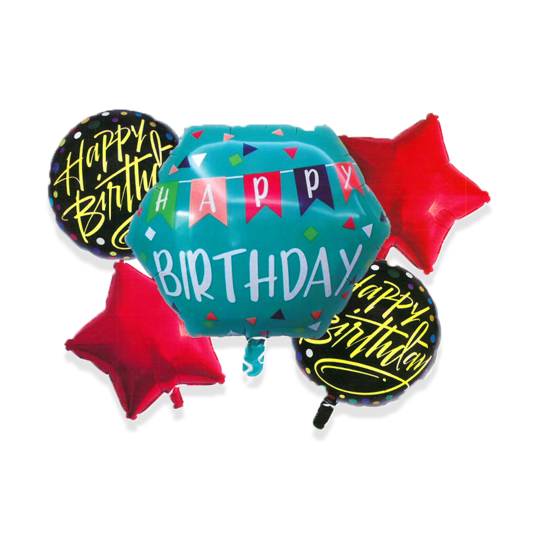 Happy Birthday Foil Balloons